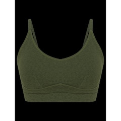 Top Alça Reta Body For Sure Liso Olive Tree - Feminino - Foto 6