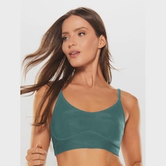 Top Alça Reta Fina Body For Sure Camouflage - Feminina - Foto 2
