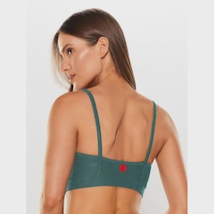 Top Alça Reta Fina Body For Sure Camouflage - Feminina - Foto 3