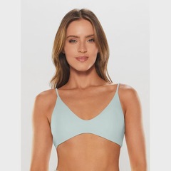 Top Alça Cruzada Body For Sure Liso Ice - Feminino - Foto 1