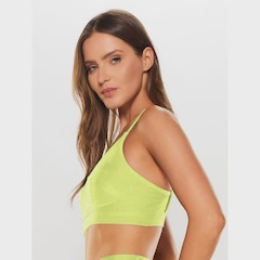 Top Alça Reta Fina Body For Sure Camouflage - Feminino - Foto 3