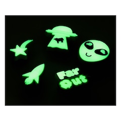Jibbitz Crocs Espaço Brilham no Escuro Pack com 5 Peças II Único - Unissex - Foto 3