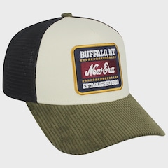 Boné Masculino New Era Patch Cord EF Trucker Beige Navy - Aba Curva - Foto 3