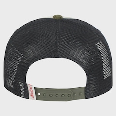 Boné Masculino New Era Patch Cord EF Trucker Beige Navy - Aba Curva - Foto 4