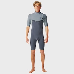 Short John Rip Curl Masculino E-Bomb Zip Free Charcoal Grey - 2/2mm - Foto 1