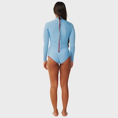Short John Rip Curl Feminino G-Bomb Back Zip Light Blue - 1.5 mm - Foto 5
