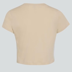 Camiseta Baby Tee adidas Essentials 3 Stripes Infantil - Foto 6