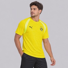 Camisa Borussia Dortmund Slim Puma Treino - Masculina - Foto 3