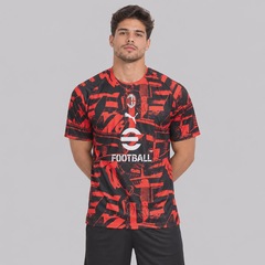 Camisa AC Milan 2027 Puma Pré-Jogo Masculina - Foto 1