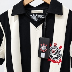 Camisa Polo do Corinthians Retrô Listrada Coimbra - Masculina - Foto 4