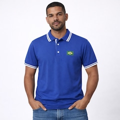 Camisa Polo do Brasil Piquet Olden Sports - Masculina - Foto 2
