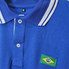 Camisa Polo do Brasil Piquet Olden Sports - Masculina - Foto 3