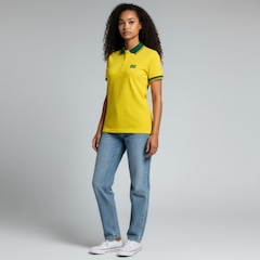 Camisa Polo do Brasil Piquet Olden Sports - Feminina - Foto 3