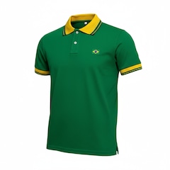 Camisa Polo do Brasil Piquet Olden Sports - Masculina - Foto 1
