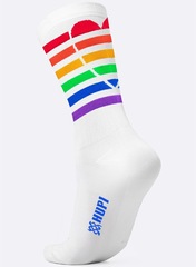 Meia Cano Médio HUPI Pride Heart Unissex - Foto 3