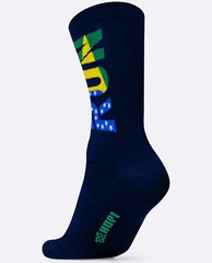 Meia Cano Médio HUPI Run Brasil Unissex - Foto 2