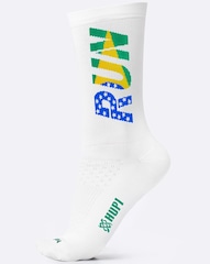 Meia Cano Médio HUPI Run Brasil Unissex - Foto 1