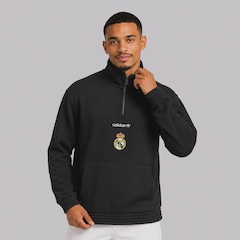 Blusão de Moletom Real Madrid Hzip EQT adidas Masculino - Foto 3