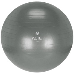 Imagem do Bola de Pilates Acte Sports com Bomba de Ar - 75cm - CINZA Bola de Pilates Acte Sports com Bomba de Ar - 75cm - CINZA