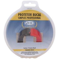 Imagem do Protetor Bucal Punch Dual Color - PRETO/VERMELHO Protetor Bucal Punch Dual Color - PRETO/VERMELHO