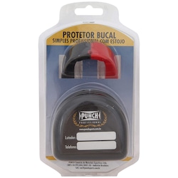 Imagem do Protetor Bucal Punch Dual Color com Estojo - PRETO/VERMELHO Protetor Bucal Punch Dual Color com Estojo - PRETO/VERMELHO