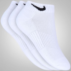 Imagem do Kit de Meia Nike Swoosh Cano Baixo com 3 Pares - Adulto - BRANCO Kit de Meia Nike Swoosh Cano Baixo com 3 Pares - Adulto - BRANCO