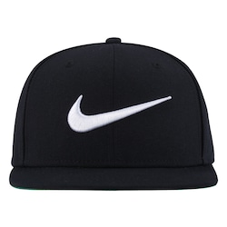 Imagem do Boné Aba Reta Nike Swoosh Pro - Snapback - Adulto - PRETO/BRANCO Boné Aba Reta Nike Swoosh Pro - Snapback - Adulto - PRETO/BRANCO