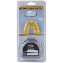Imagem do Protetor Bucal com Estojo Punch Simples - Adulto - AMARELO Protetor Bucal com Estojo Punch Simples - Adulto - AMARELO