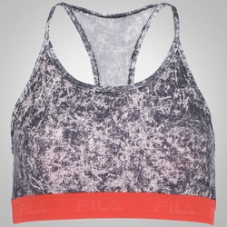 Imagem do Top Fitness Fila Elastic - Adulto - Bege/Preto Top Fitness Fila Elastic - Adulto - Bege/Preto