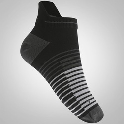 Imagem do Meia Nike Running Dri Fit Lightweig - Masculina - PRETO/CINZA ESC Meia Nike Running Dri Fit Lightweig - Masculina - PRETO/CINZA ESC