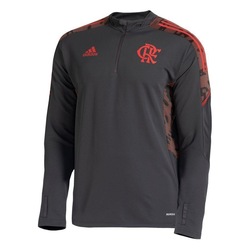 camisa treino flamengo manga longa