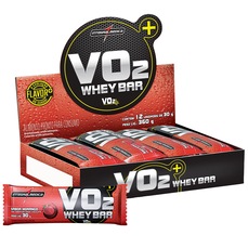 Barra de Proteína Integralmédica V02 Protein Bar - Morango - CX 12 Unidades