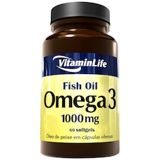 Óleo de Peixe VitaminLife Ômega 3 - 60 Cápsulas em Gel