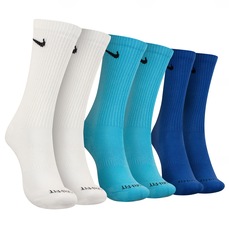 Kit de Meias Nike Everday Plus Cush Crew com 3 Pares - Tam 39-43 - Adulto
