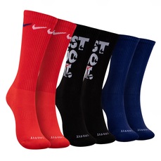 Kit de Meias Nike Everyday Plus Cush Crew - 3 Pares - 39 a 43