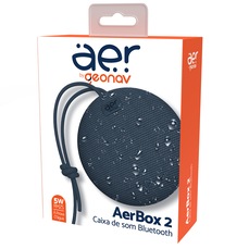Caixa de Som Bluetooth Aer Geonav Aerbox 2 5W RMS à Prova D'água