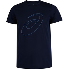 Camiseta ASICS Manga Curta Logo Espiral Crepe - Masculina