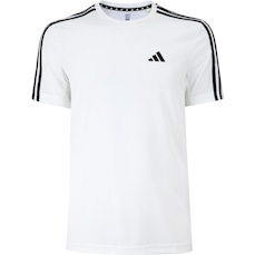 Camiseta Masculina adidas Manga Curta Essentials 3 Listras
