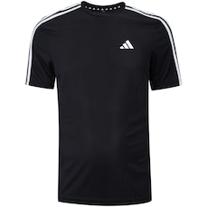 Camiseta Masculina adidas Manga Curta Essentials 3 Listras