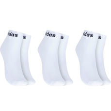 Kit de Meia adidas Cano Curto Logo Linear Ankle - Adulto - 3 Pares