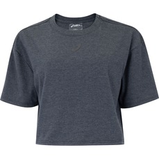 Blusa Cropped Feminina ASICS Manga Curta Malha