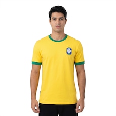 Imagem do produto Camiseta da Seleção do Brasil CBD Retrô 70 Masculina na posição 1 de 4