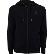 Jaqueta Masculina ASICS com Capuz Moletom Canguru com Fleece