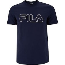 Camiseta Masculina Fila Manga Curta Letter Outline