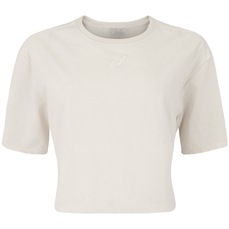 Blusa Cropped Feminina ASICS Manga Curta Malha