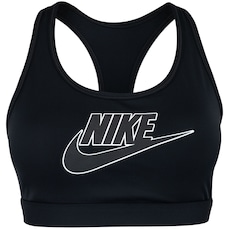 Top Fitness com Bojo Nike Média Sustentação Swoosh Futura BRA Adulto