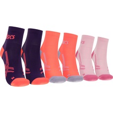 Kit 3 Pares de Meias ASICS Cano Baixo Quarter Tamanho 34-38 Adulto