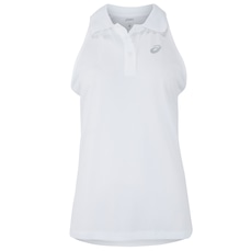 Camisa Polo Regata Feminina ASICS Botões Anti Odor