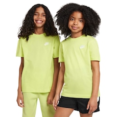 Camiseta Juvenil Nike Manga Curta Sportswear Embroidered Future