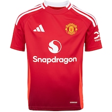 Camisa do Manchester United I 24/25 adidas Infantil Torcedor